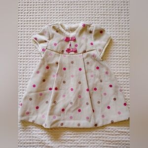 Mayoral Cream and Pink Baby Dress